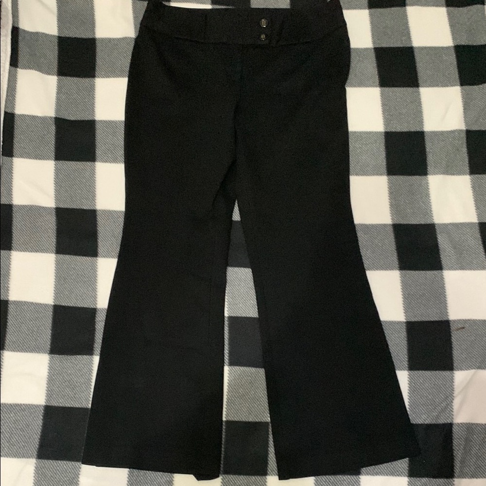 INC International Concepts Black Buttoned Trousers